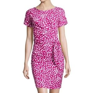 Diane von Furstenberg Leron Pink Wrap Dress Size 8